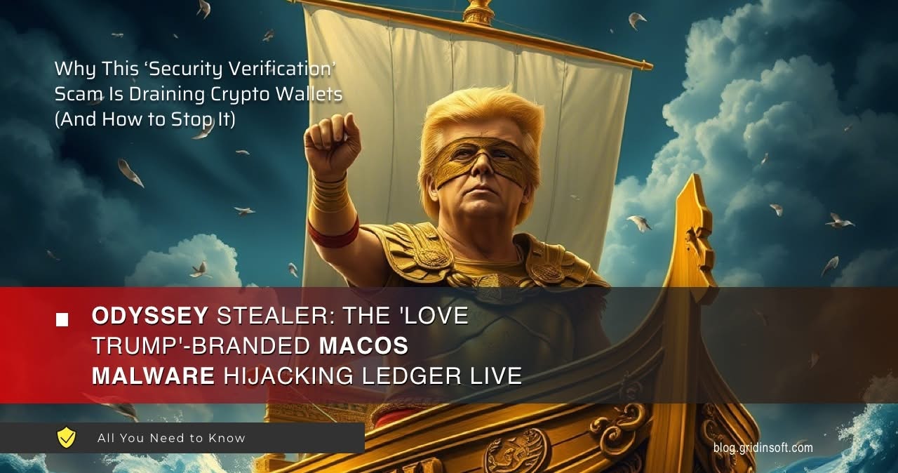 Odyssey Stealer: Russian ‘Love Trump’ Malware Replaces Ledger Live Crypto Wallet App

