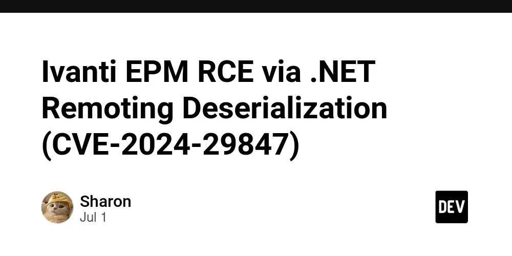 CVE-2024-29847 : Ivanti EPM RCE via .NET Remoting Deserialization 

