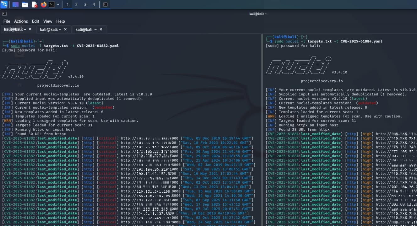 CVE-2025-61884 : New Oracle E-Business Suite(EBS) Bug Could Let Hackers Access Data Without Login
Supported versions that are affected are 12.2.3-12.2.14.
https://github.com/B1ack4sh/Blackash-CVE-2025-61884?tab=readme-ov-file