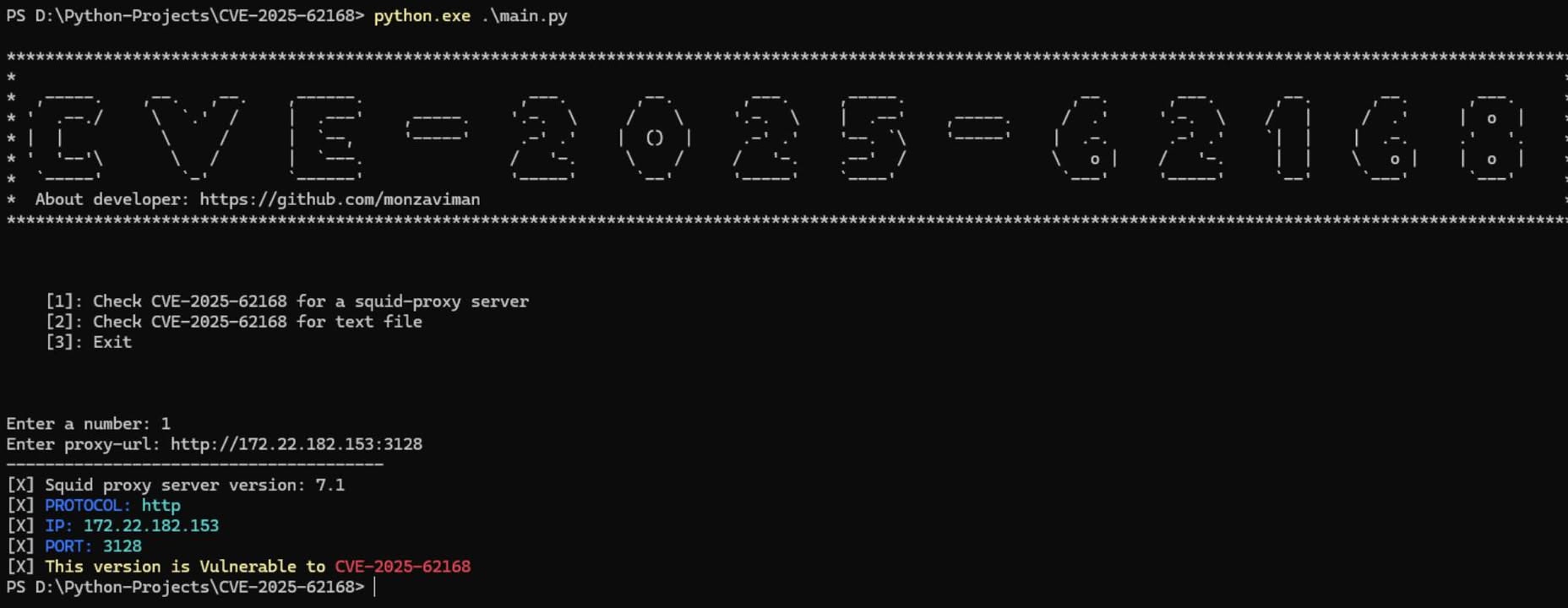 CVE-2025-62168 : Squid Proxy Information Disclosure in Error handling

https://github.com/monzaviman/CVE-2025-62168